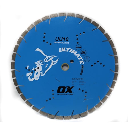 Ox Tools Ultimate Universal Hard Diamond Blade, Diameter: 20" / 508mm, Bore: 1" / 25mm OX-UU10-20